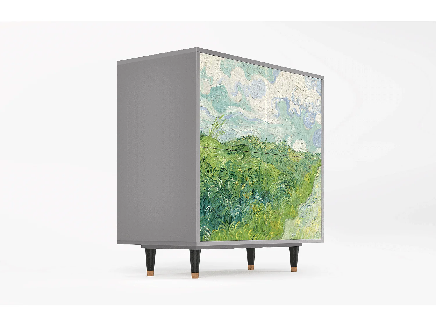 Credenza - 94x96x48 cm - BS3 - Green Wheat Fields, Grigio