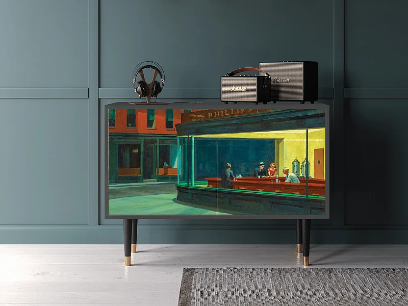 Aparador - 115x85x48 cm - BS4 - Nighthawks by Hopper, Antracite