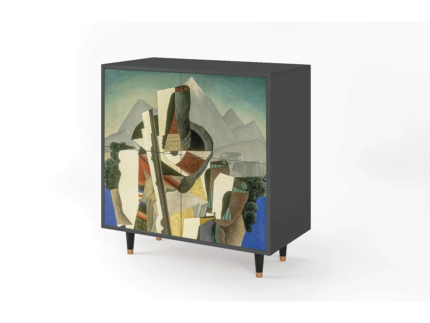 Buffet - 94x96x48 cm - BS3 - The Cubist Paintings , Anthracite