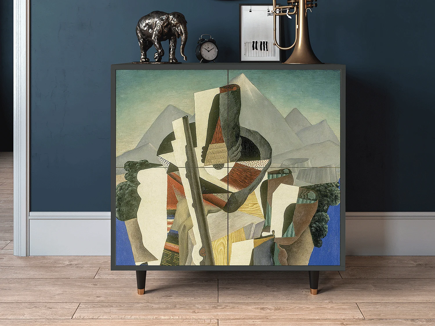 Credenza - 94x96x48 cm - BS3 - The Cubist Paintings , Antracite