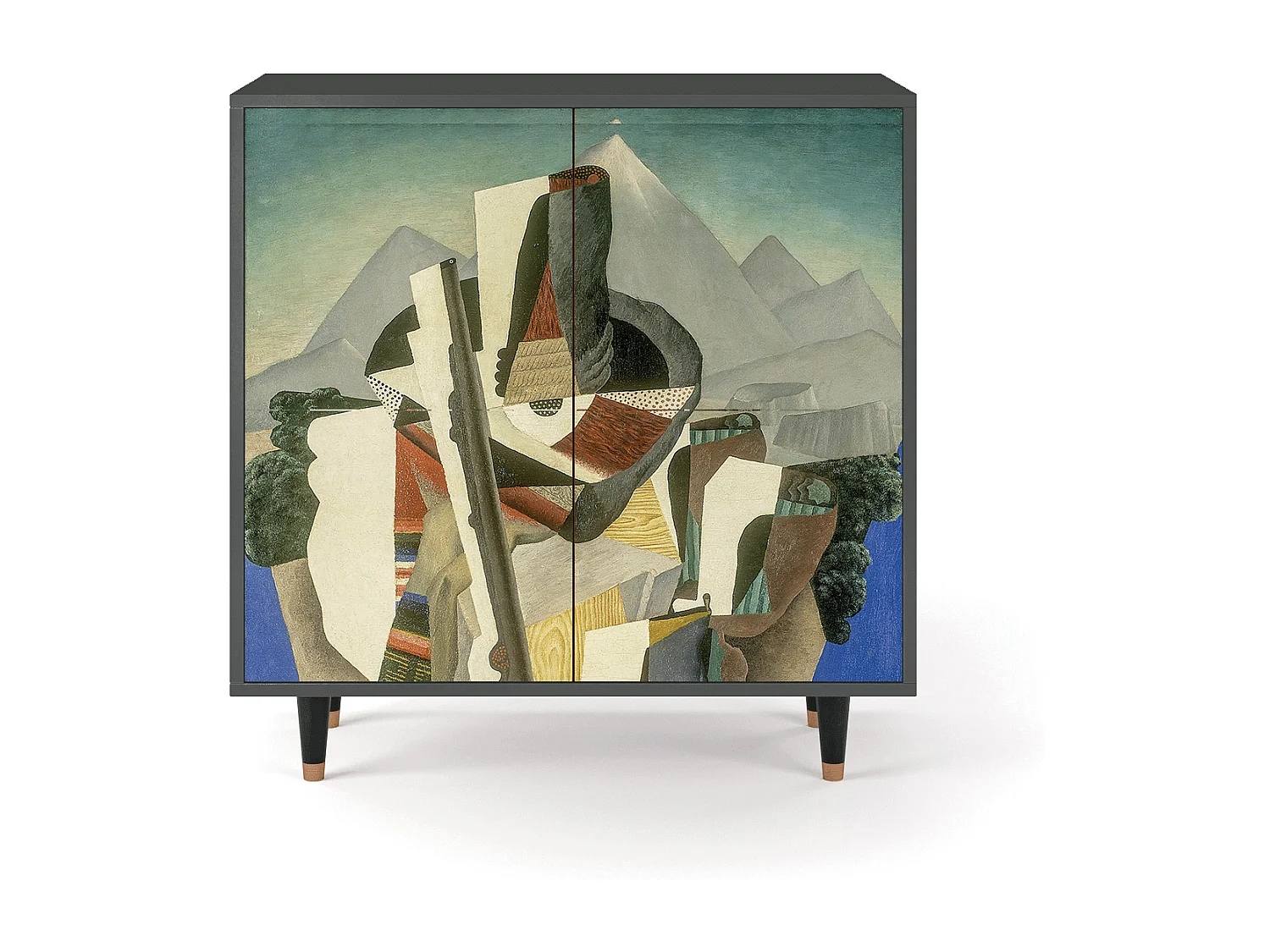 Credenza - 94x96x48 cm - BS3 - The Cubist Paintings , Antracite