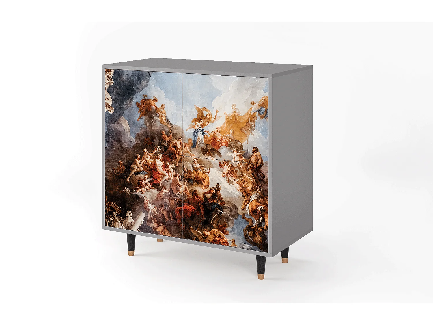 Kredens - 94x96x48 cm - BS3 - Versailles, Szary