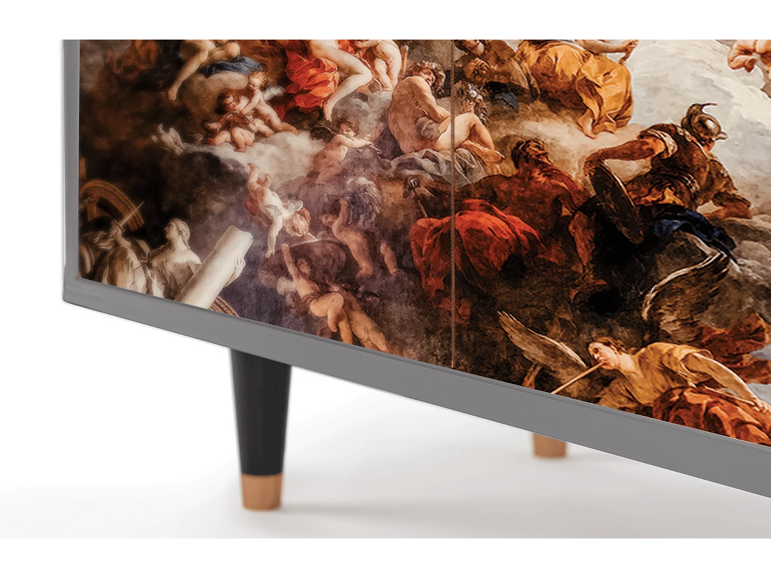 Kredens - 94x96x48 cm - BS3 - Versailles, Szary