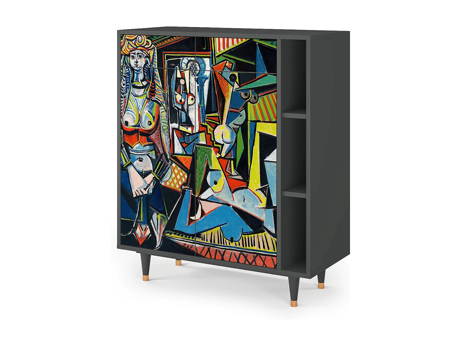 Dressoir - 96х110х41 cm - BS6 - Women of Algiers, Antraciet