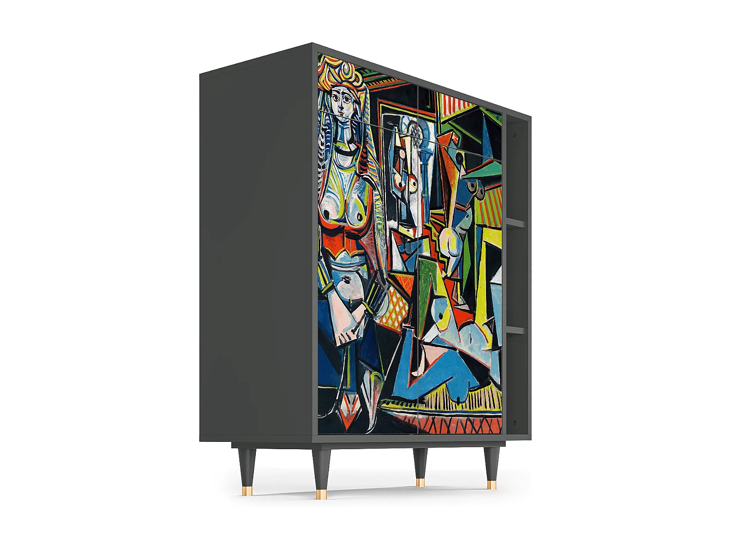 Dressoir - 96х110х41 cm - BS6 - Women of Algiers, Antraciet