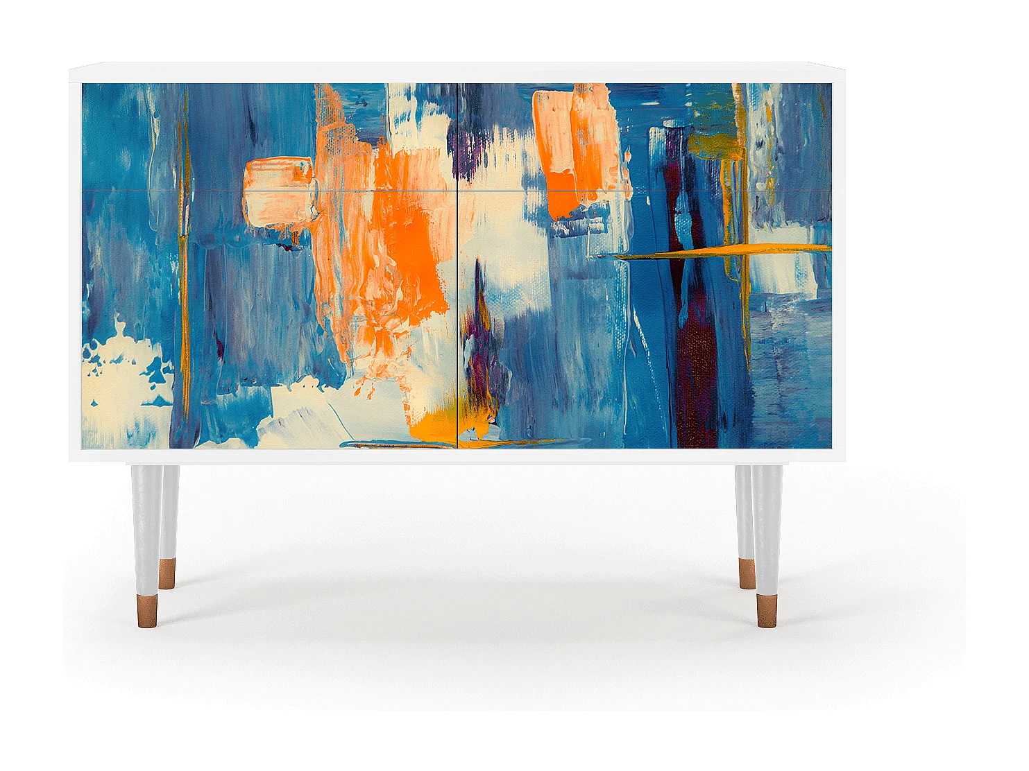 Dressoir - 115x85x48 cm - BS4 - Abstract Expressionism, Wit