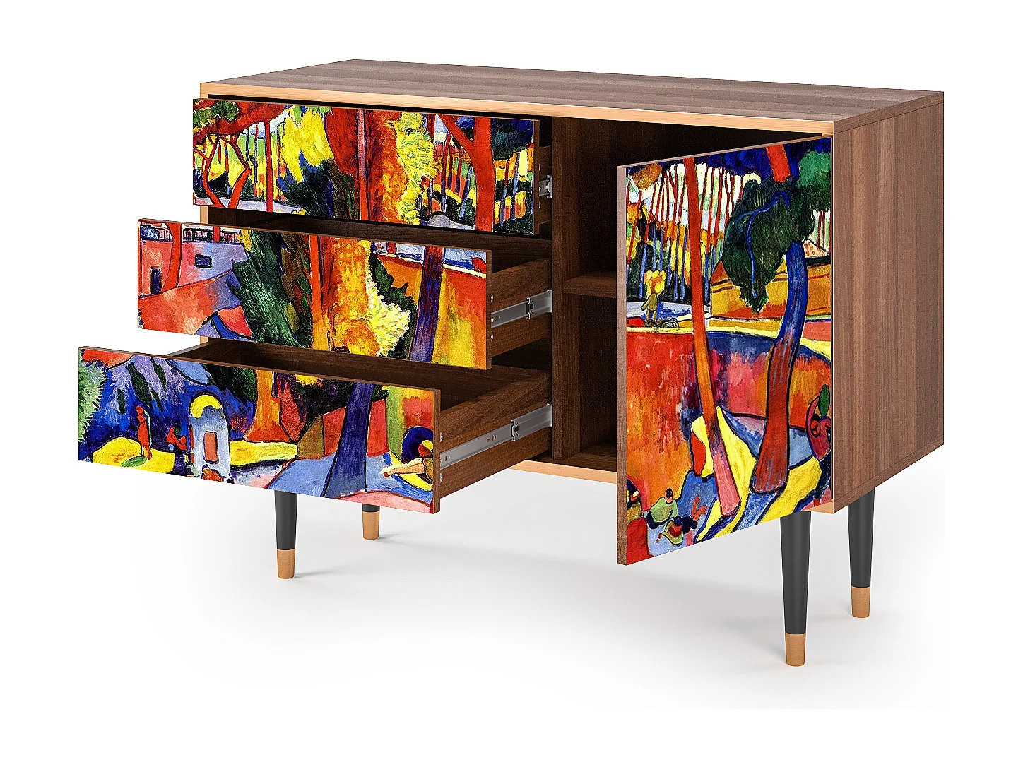 Dressoir - 115х84х41 cm - S3 - The Turning Road, Walnoot