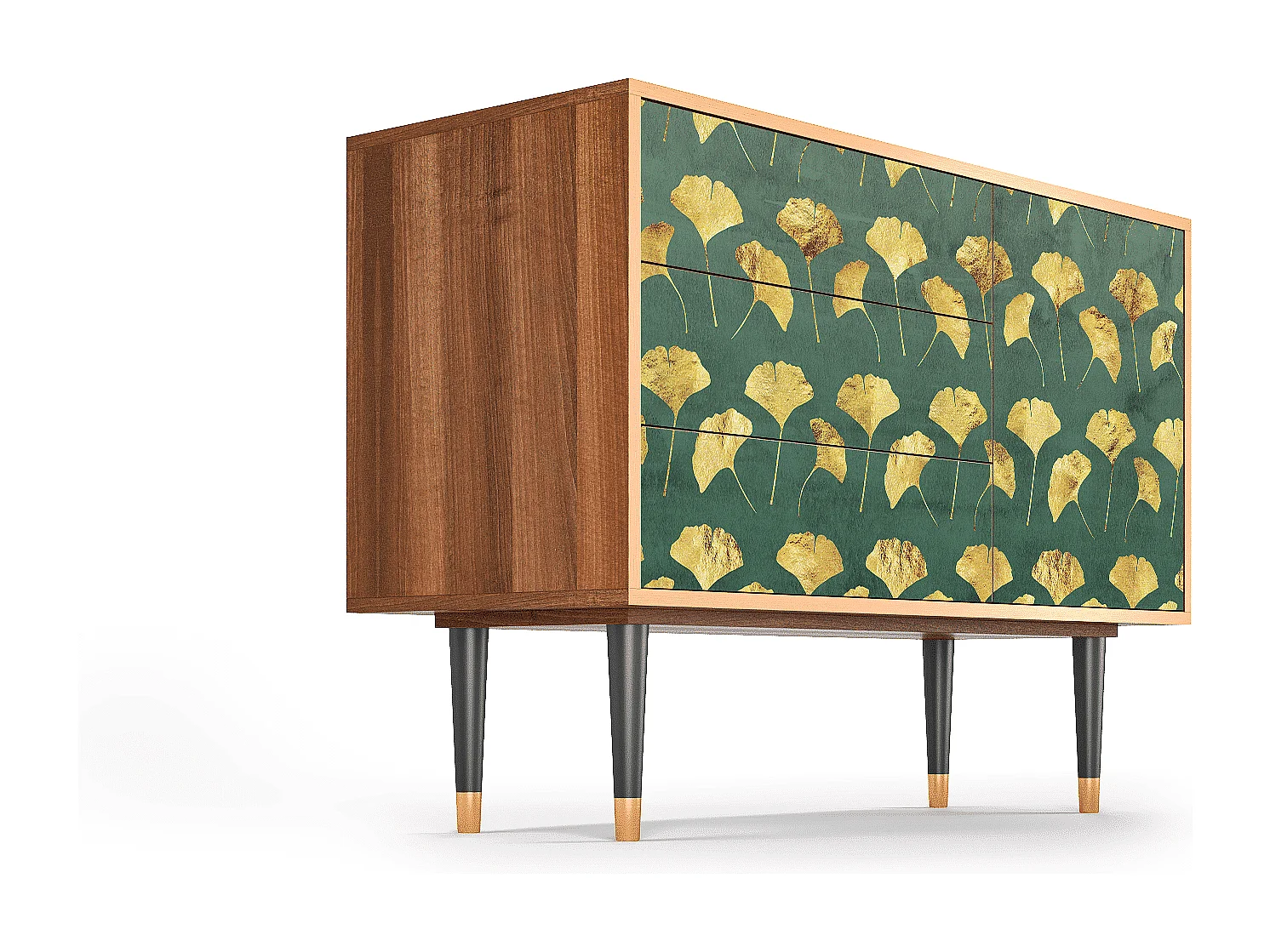 Sideboard - 115х84х41 cm - S3 - Gingko leaves, Walnuss