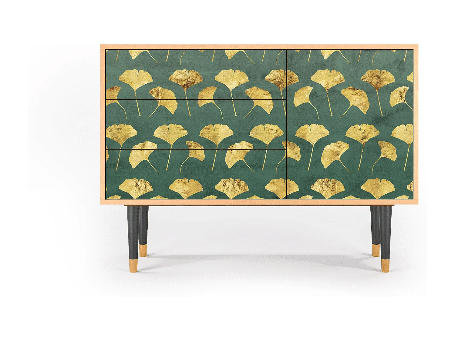 Credenza - 115х84х41 cm - S3 - Gingko leaves, Noce