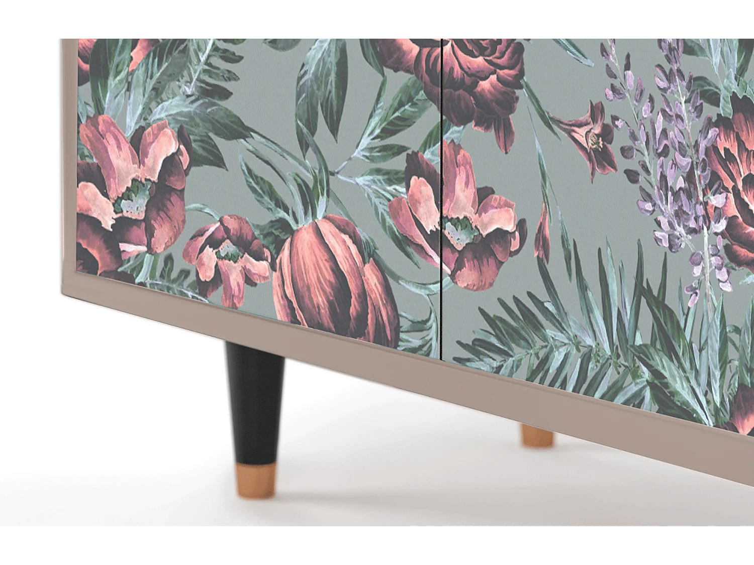 Sideboard - 94x96x48 cm - BS3 - Light Peonies, Latte