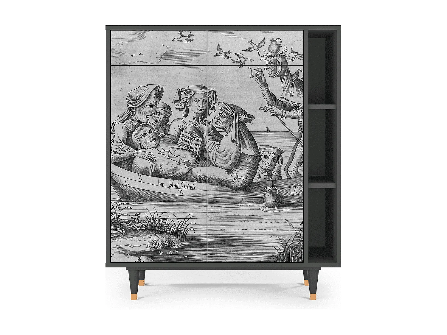 Buffet - 96х110х41 cm - BS6 - Blau Schuyte, Anthracite