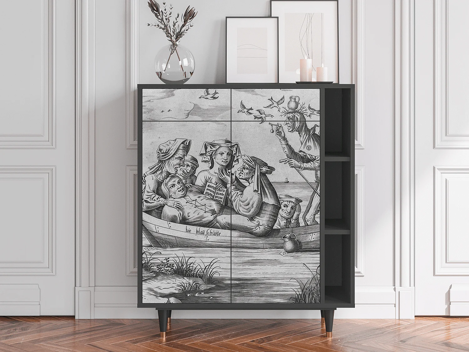 Sideboard - 96х110х41 cm - BS6 - Blau Schuyte, Anthrazit