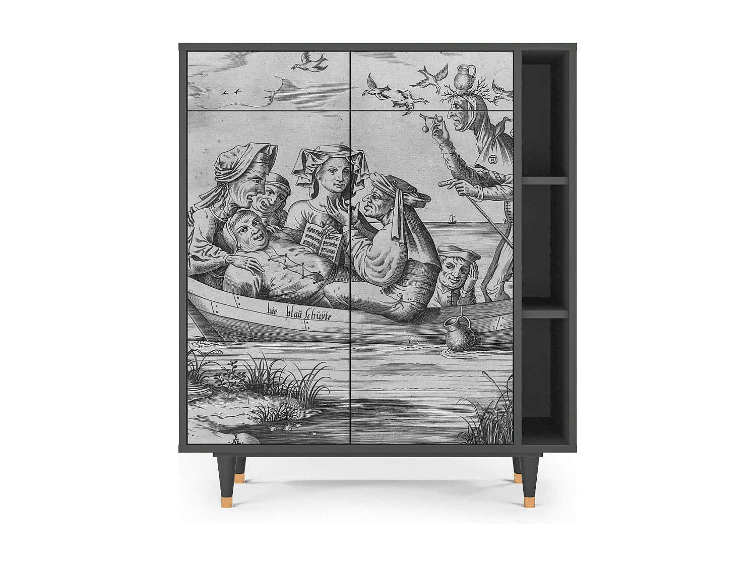 Credenza - 96х110х41 cm - BS6 - Blau Schuyte, Antracite