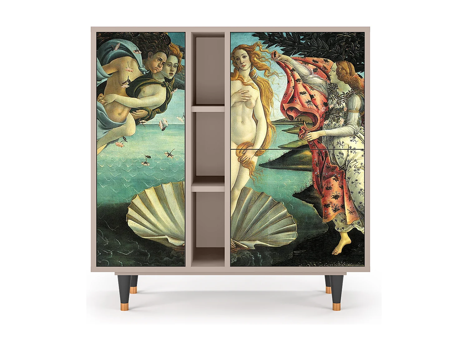 Kredens - 94х96х41 cm - BS5 - The Birth of Venus, Latte