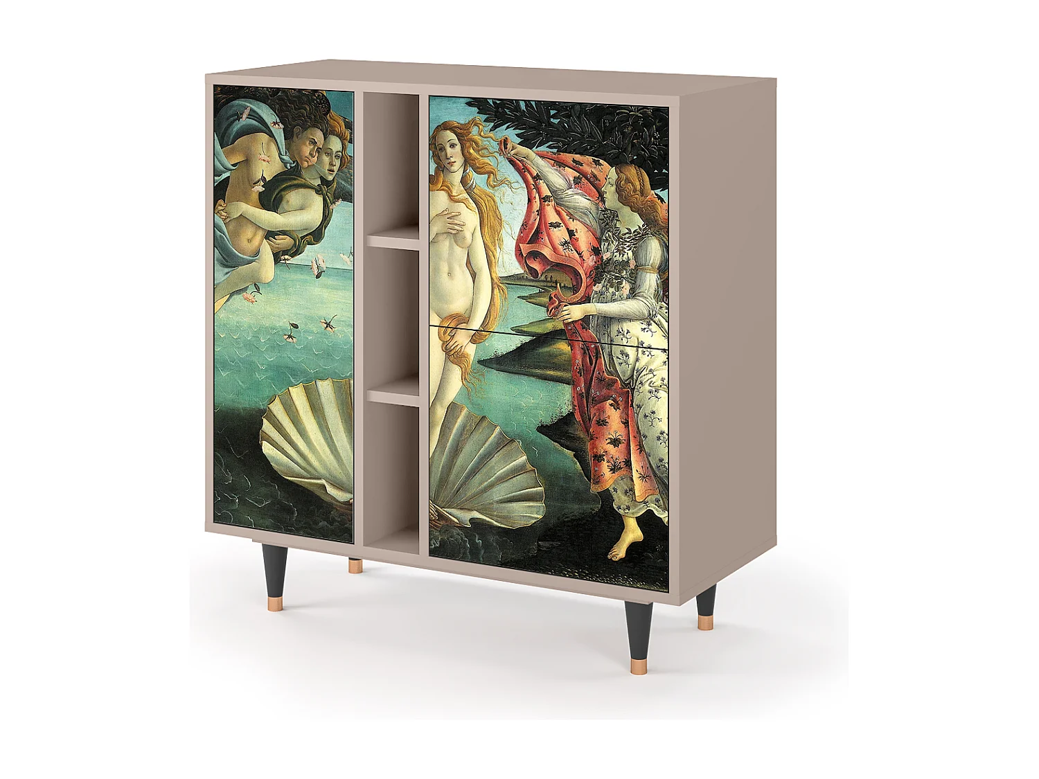 Kredens - 94х96х41 cm - BS5 - The Birth of Venus, Latte