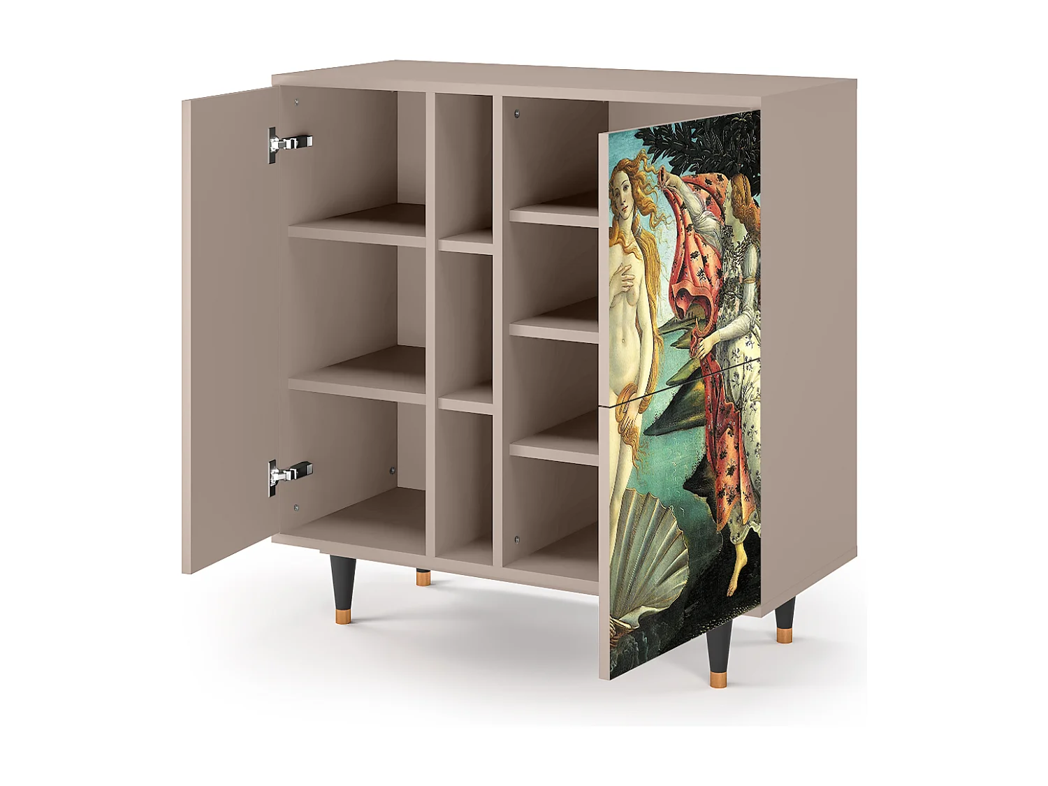 Kredens - 94х96х41 cm - BS5 - The Birth of Venus, Latte