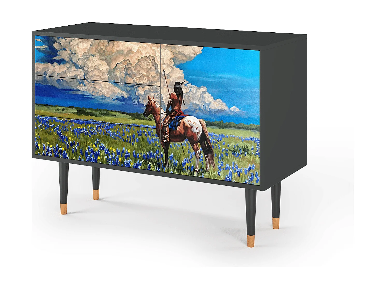 Credenza - 115х84х41 cm - S3 - Thunderheads by Dean, Antracite