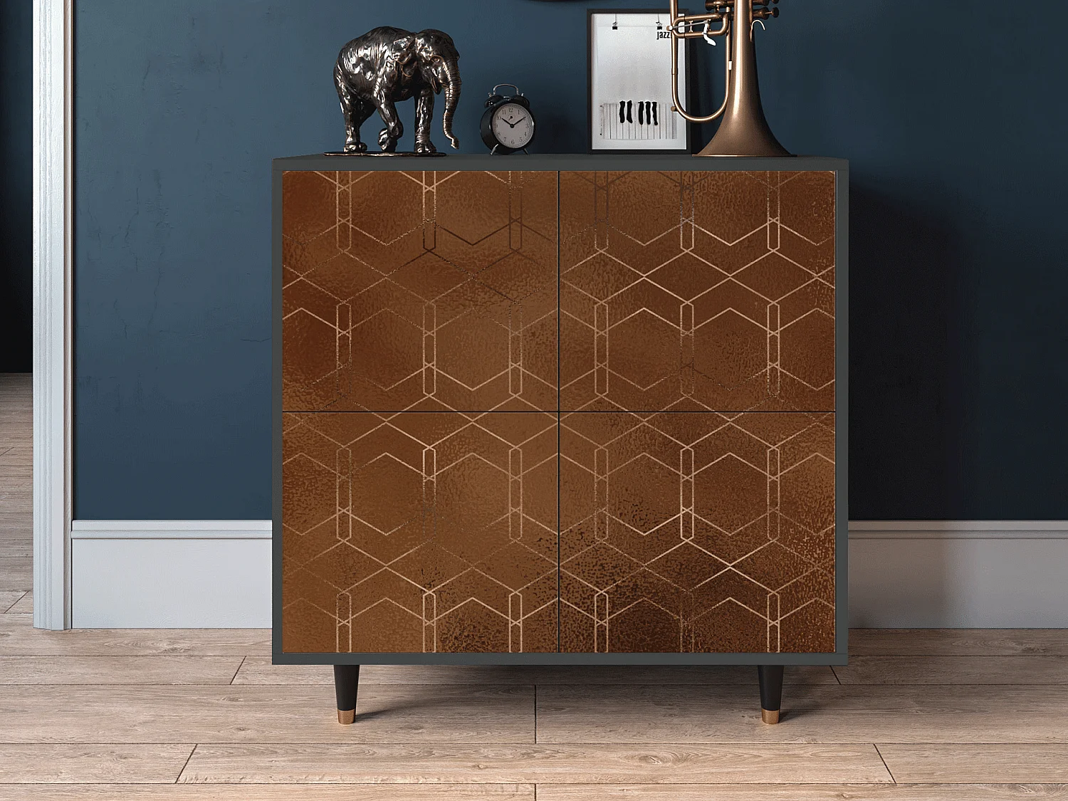 Aparador - 94x96x48 cm - BS3 - Chocolate Bar, Antracite