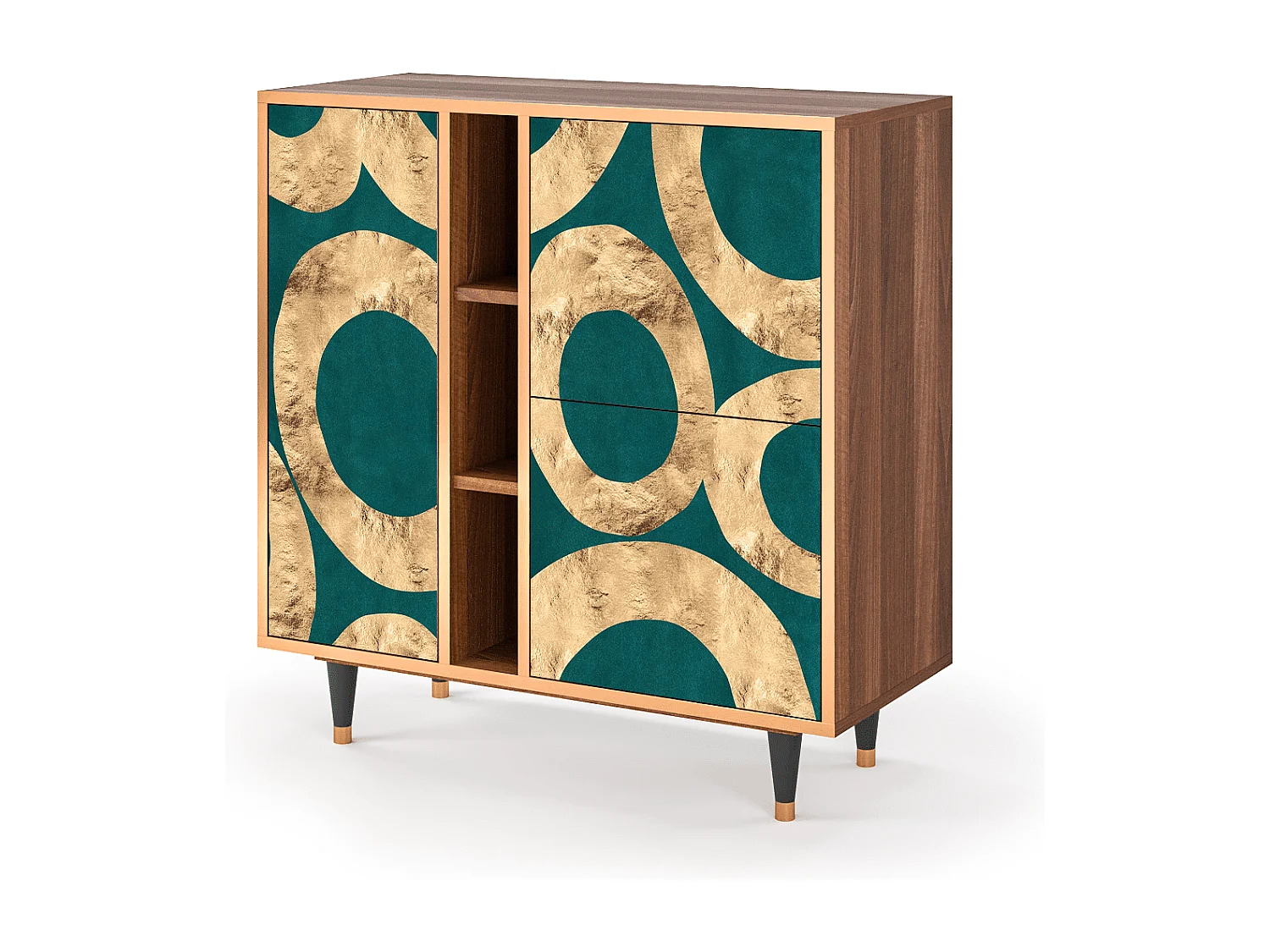 Credenza - 94х96х41 cm - BS5 - Zircon Sphere, Noce