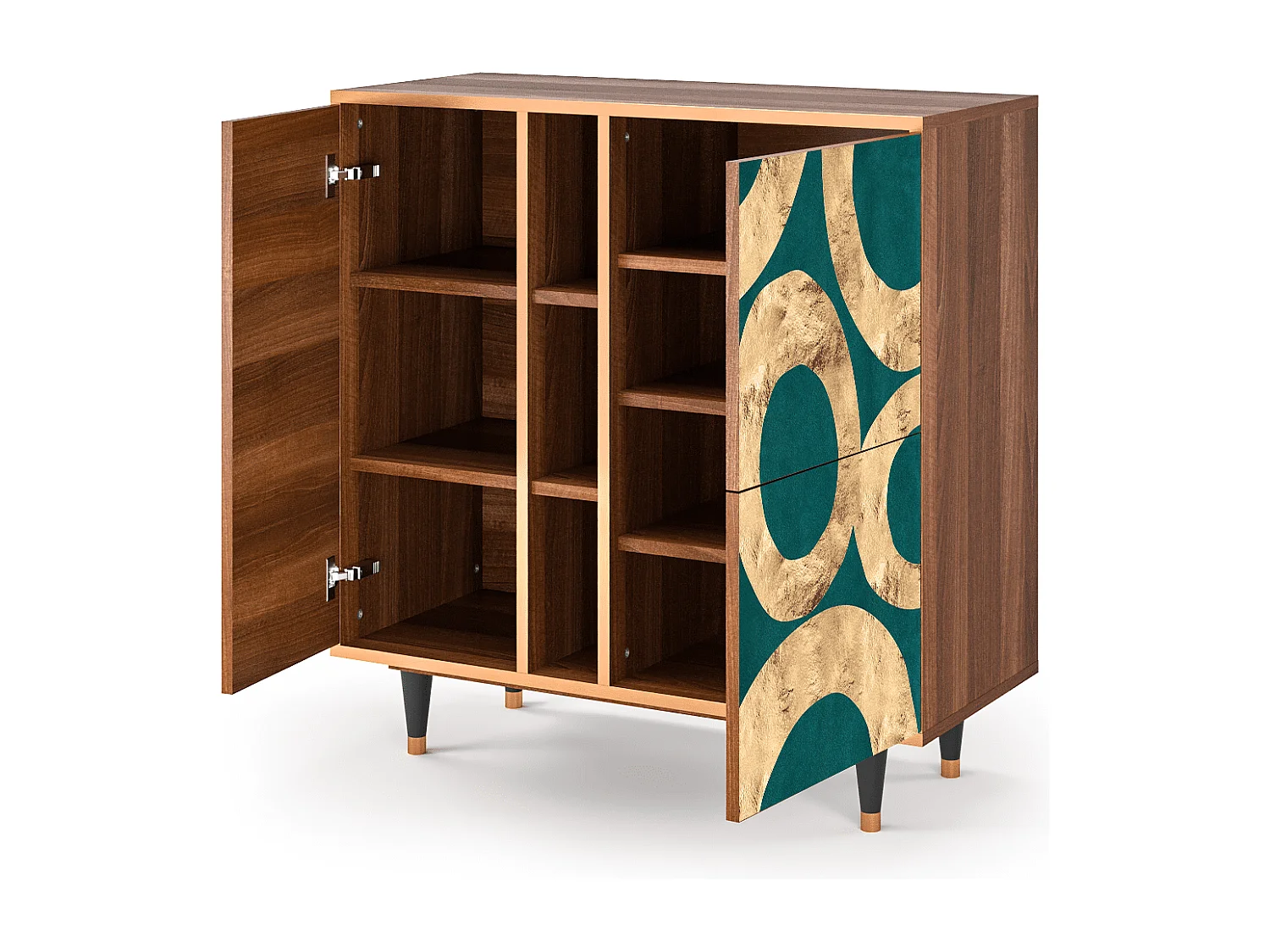 Credenza - 94х96х41 cm - BS5 - Zircon Sphere, Noce