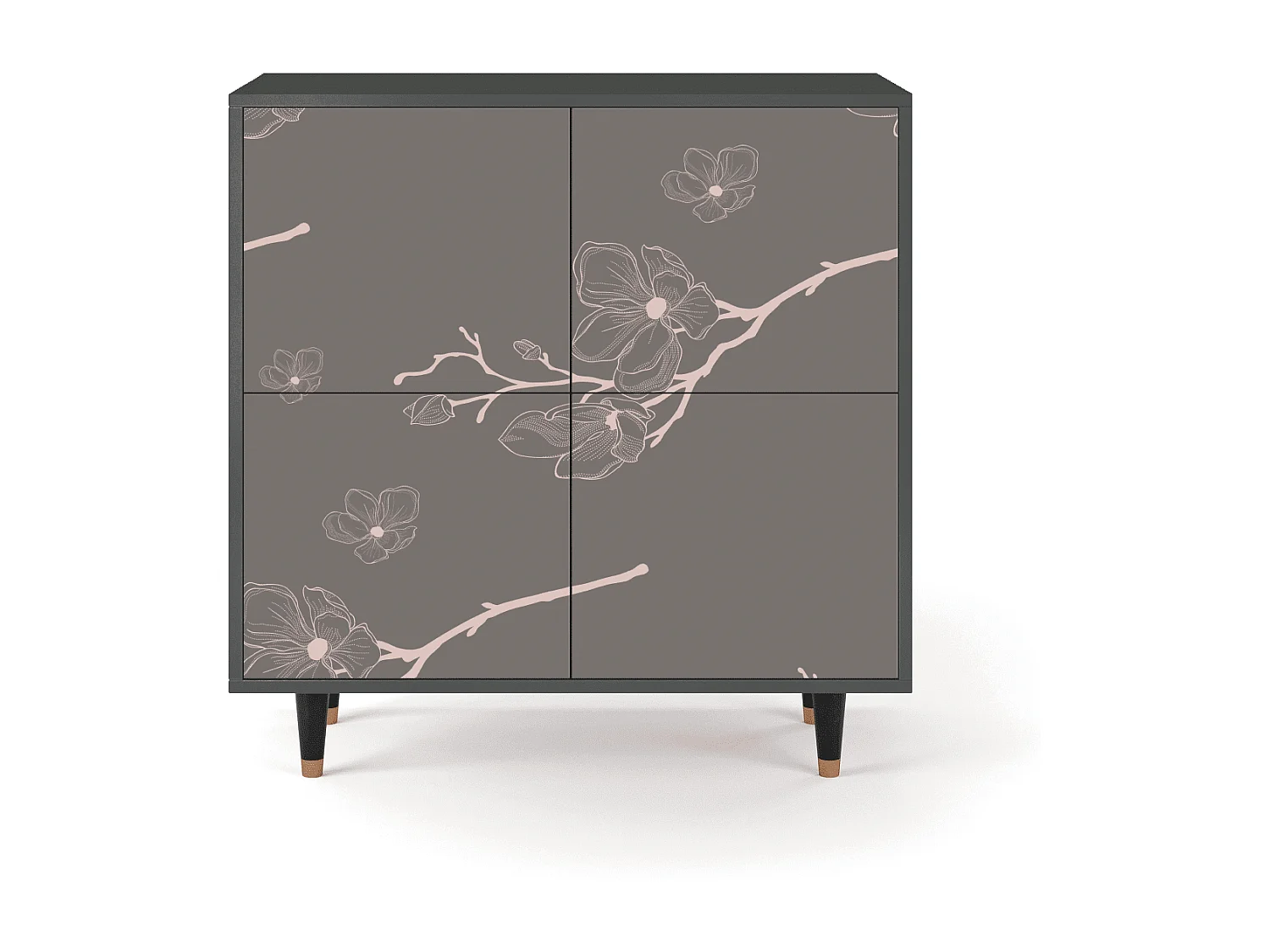 Sideboard - 94x96x48 cm - BS3 - Cherry Blossom, Anthrazit