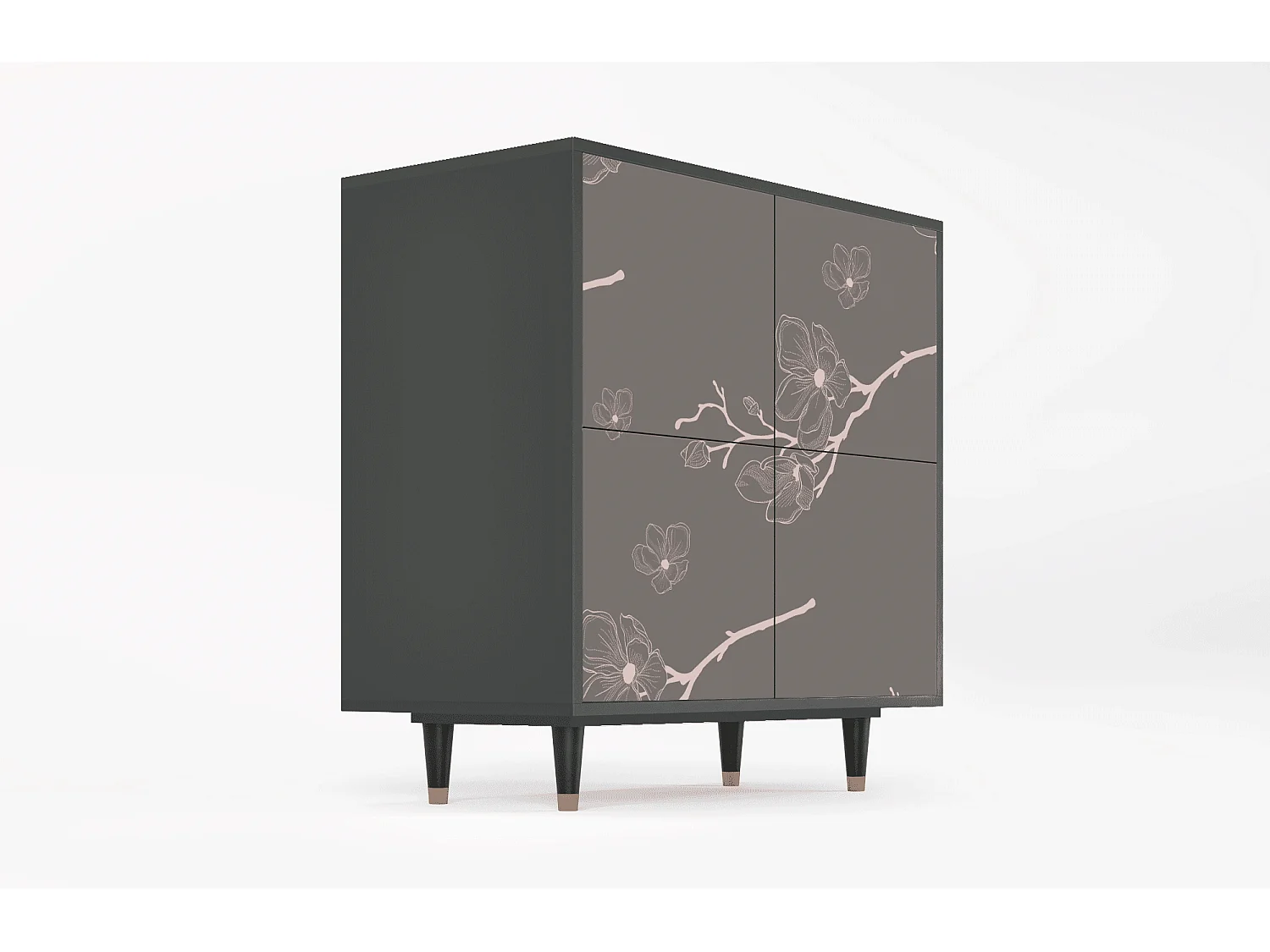 Aparador - 94x96x48 cm - BS3 - Cherry Blossom, Antracita