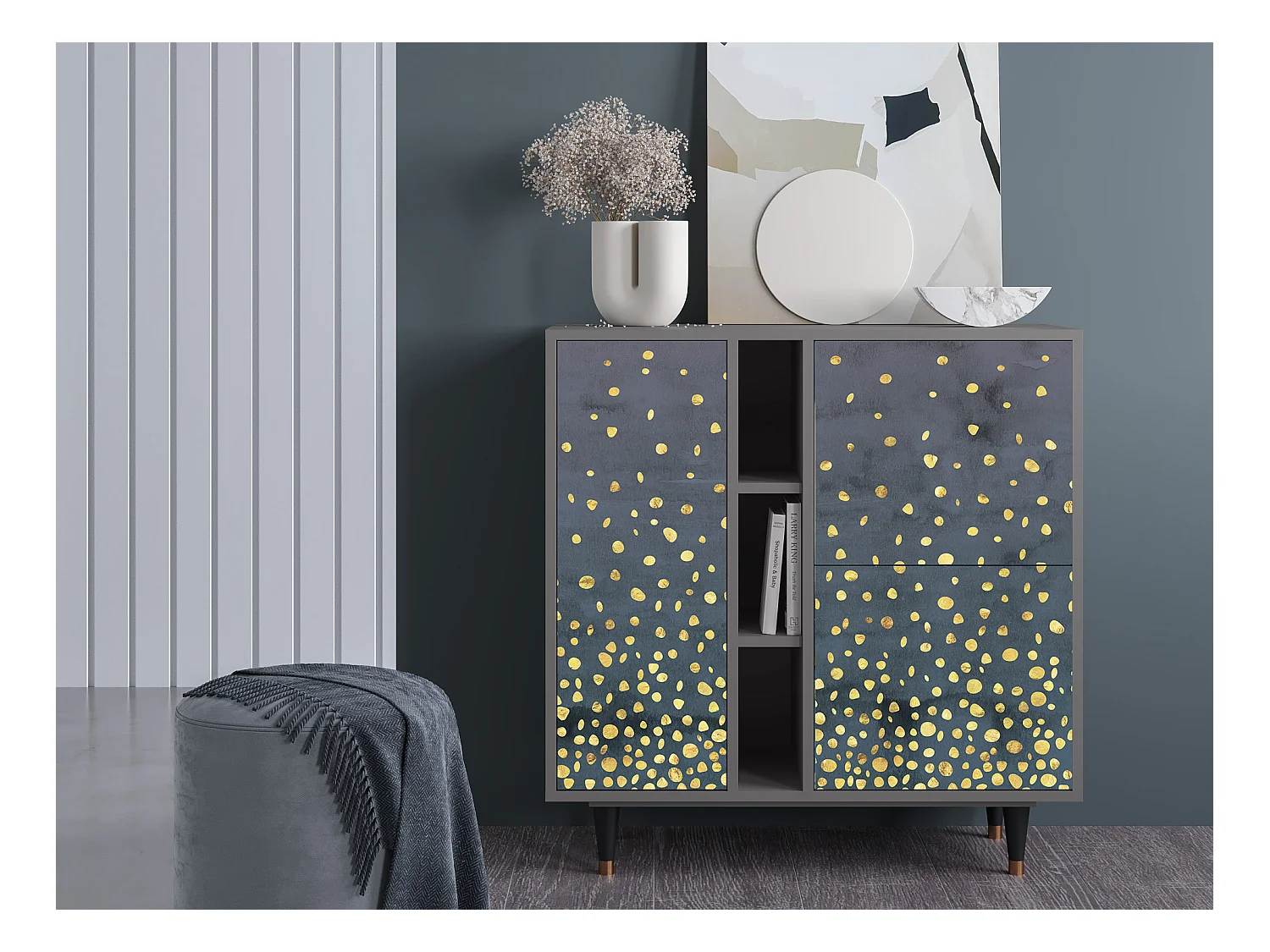 Aparador - 94х96х41 cm - BS5 - Foggy Lights, Gris