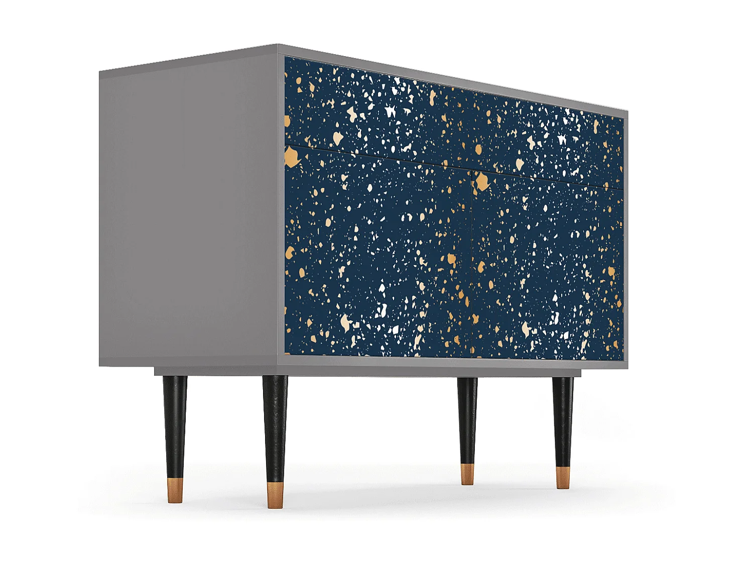 Buffet - 115x85x48 cm - BS4 - Starfall, Gris