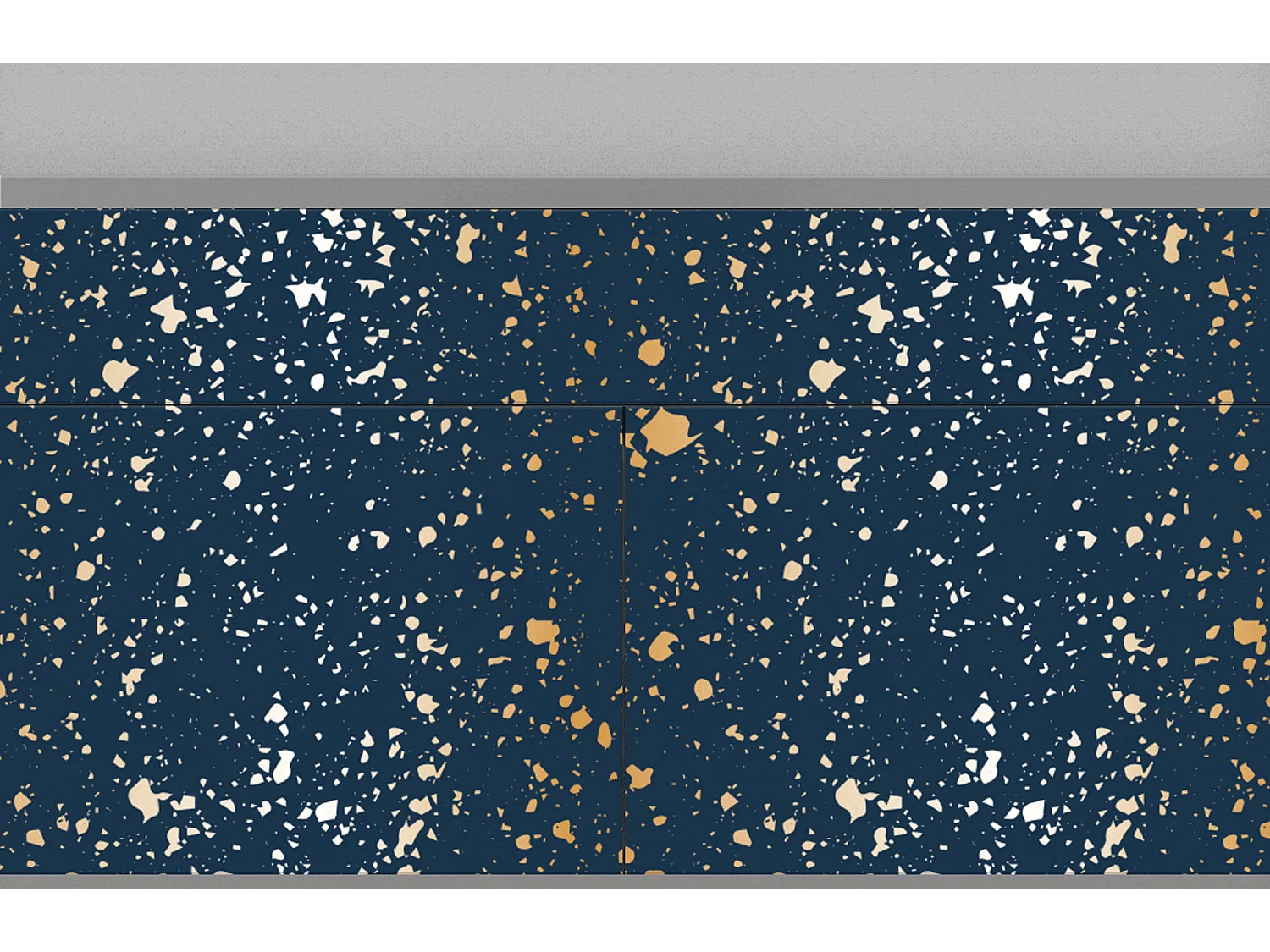 Buffet - 115x85x48 cm - BS4 - Starfall, Gris