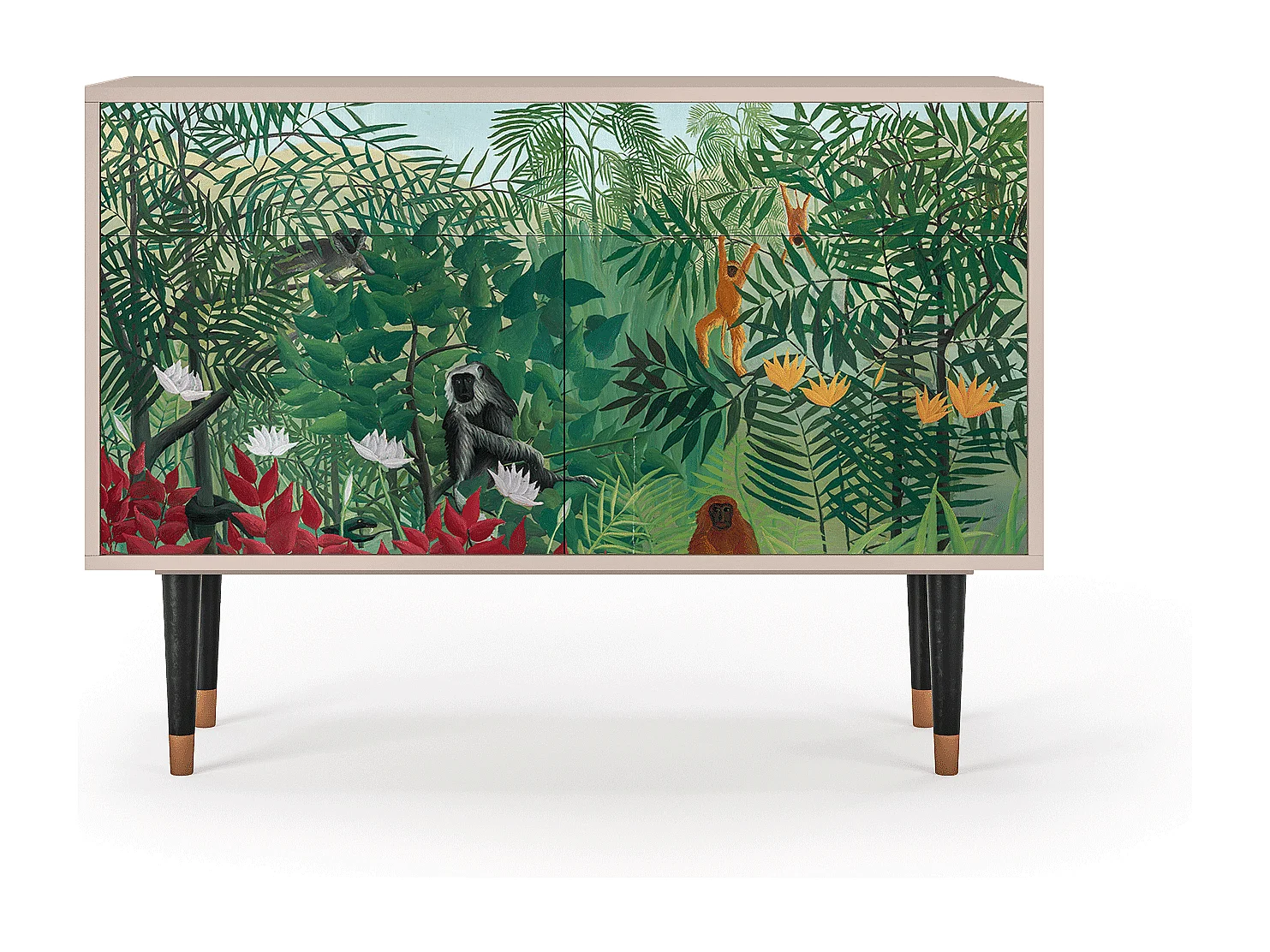 Credenza - 115x85x48 cm - BS4 - Jungles in Paris, Latte