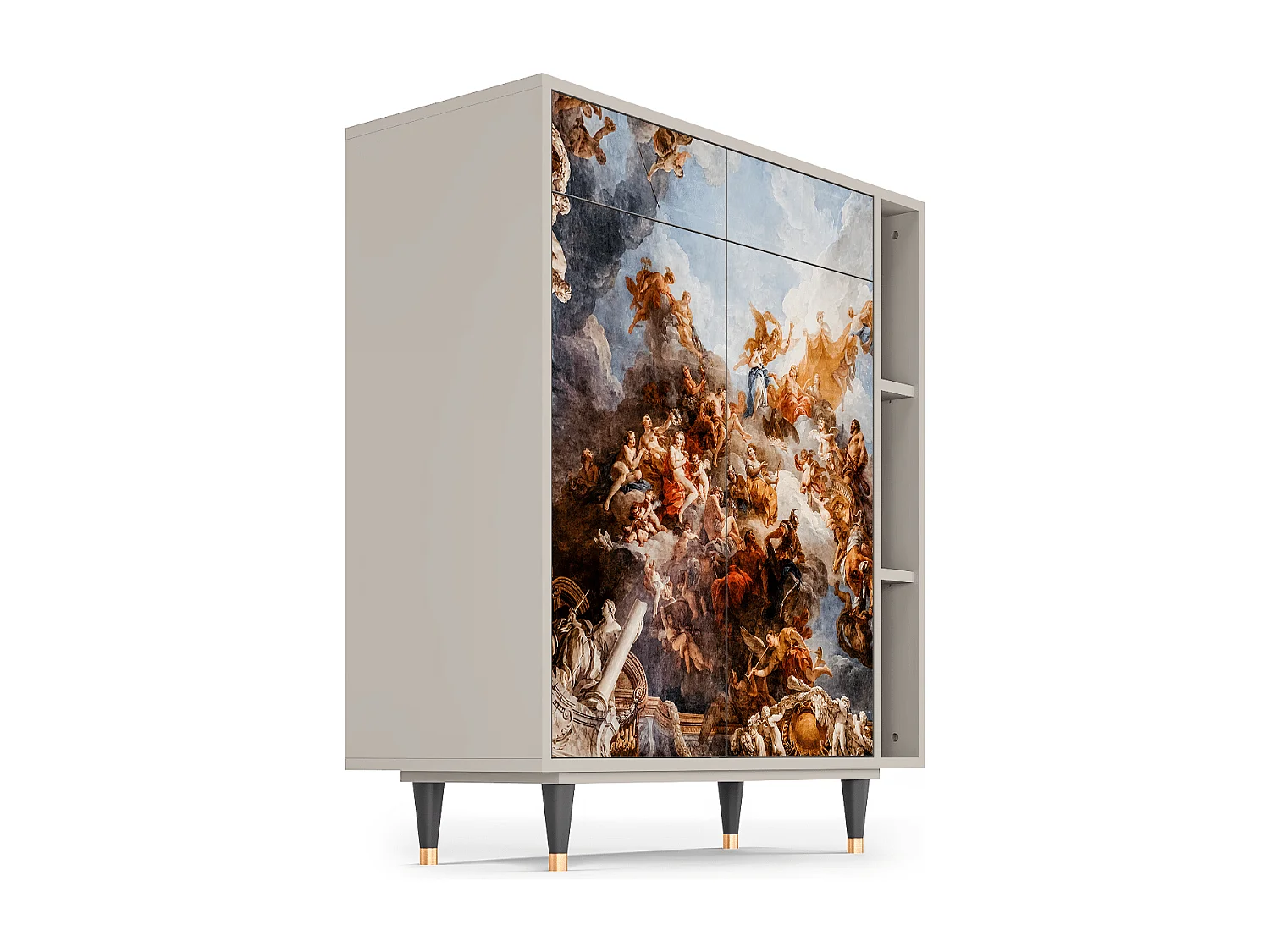 Kredens - 96х110х41 cm - BS6 - Versailles, Piaskowy