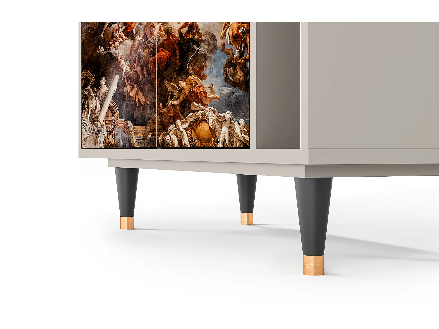 Kredens - 96х110х41 cm - BS6 - Versailles, Piaskowy