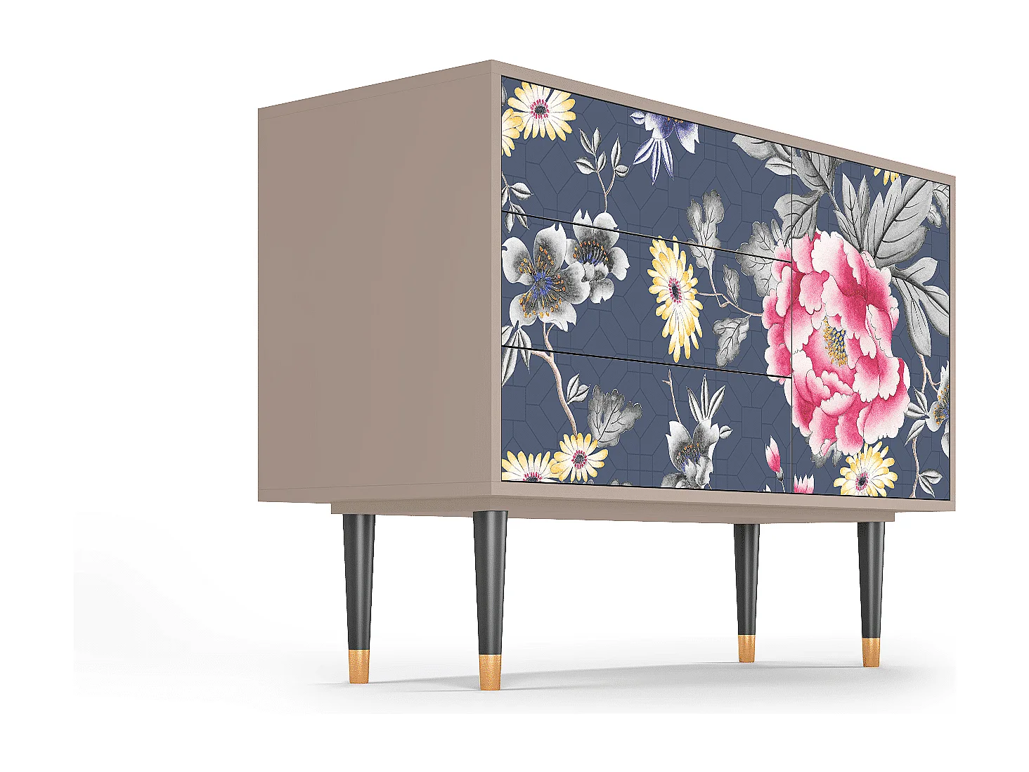 Buffet - 115х84х41 cm - S3 - Dark Flower Bed, Latte