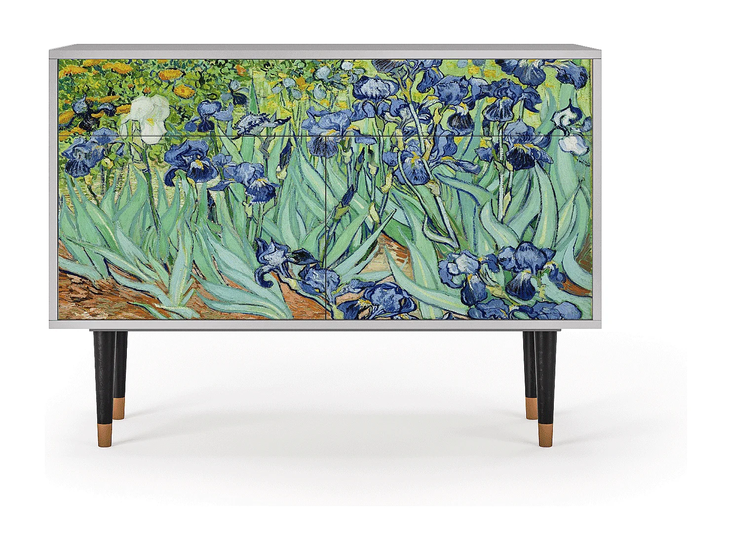 Credenza - 115x85x48 cm - BS4 - Irises , Grigio