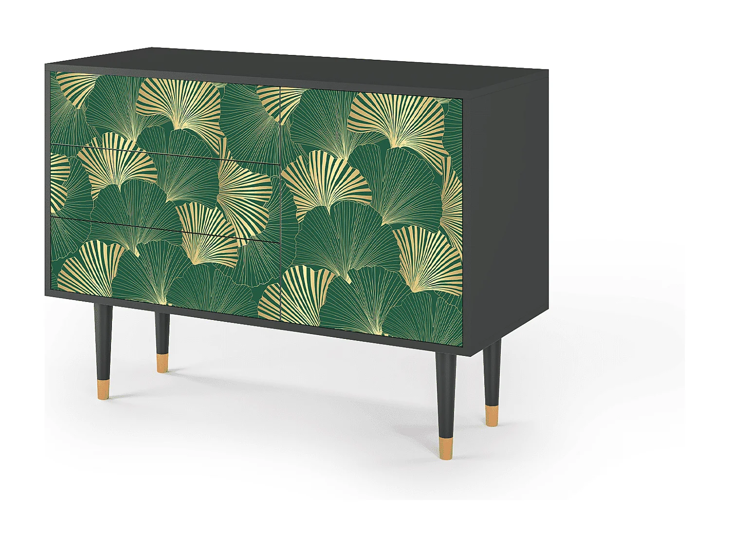 Credenza - 115х84х41 cm - S3 - Gold Ginkgo, Antracite