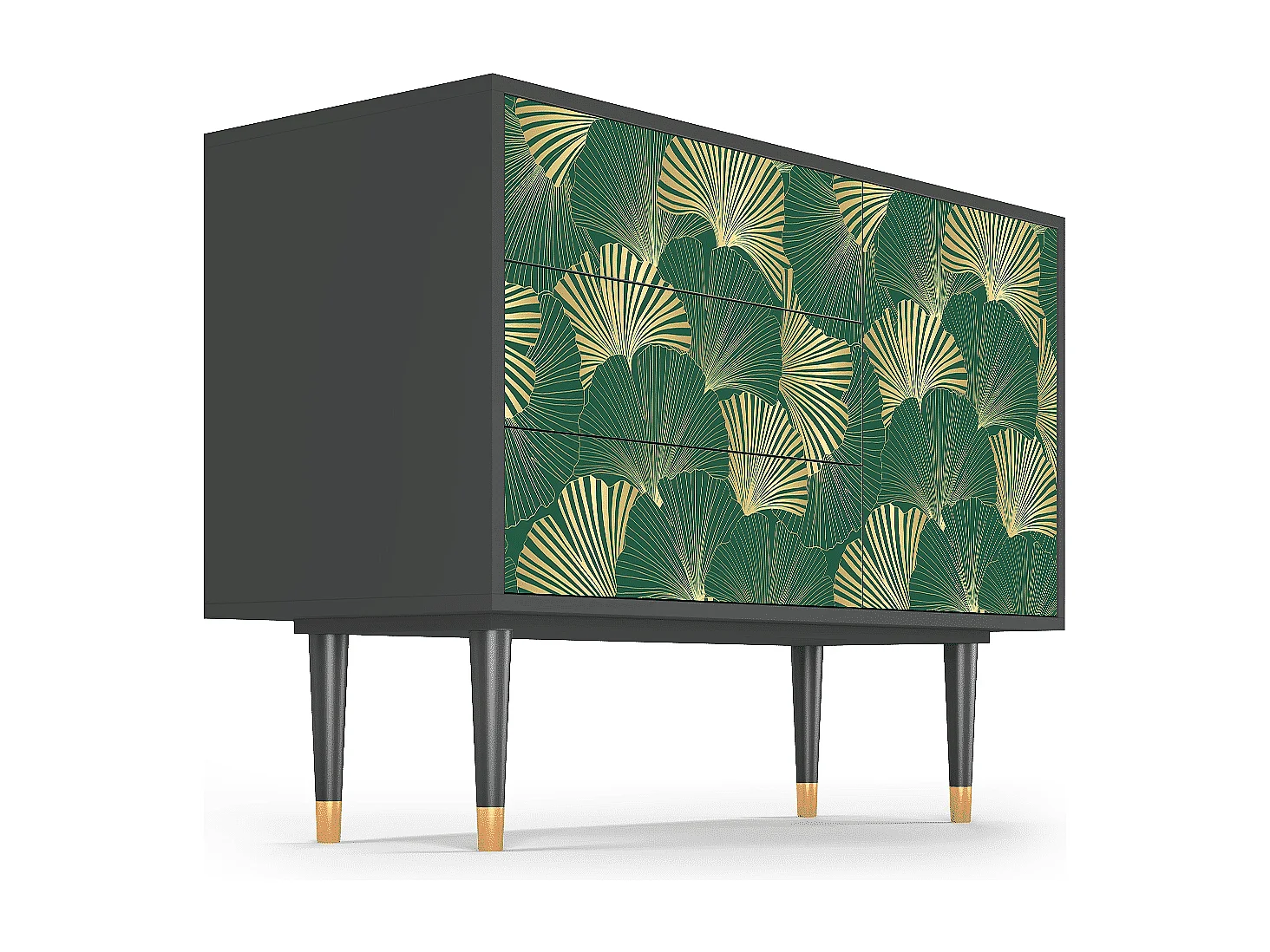 Credenza - 115х84х41 cm - S3 - Gold Ginkgo, Antracite