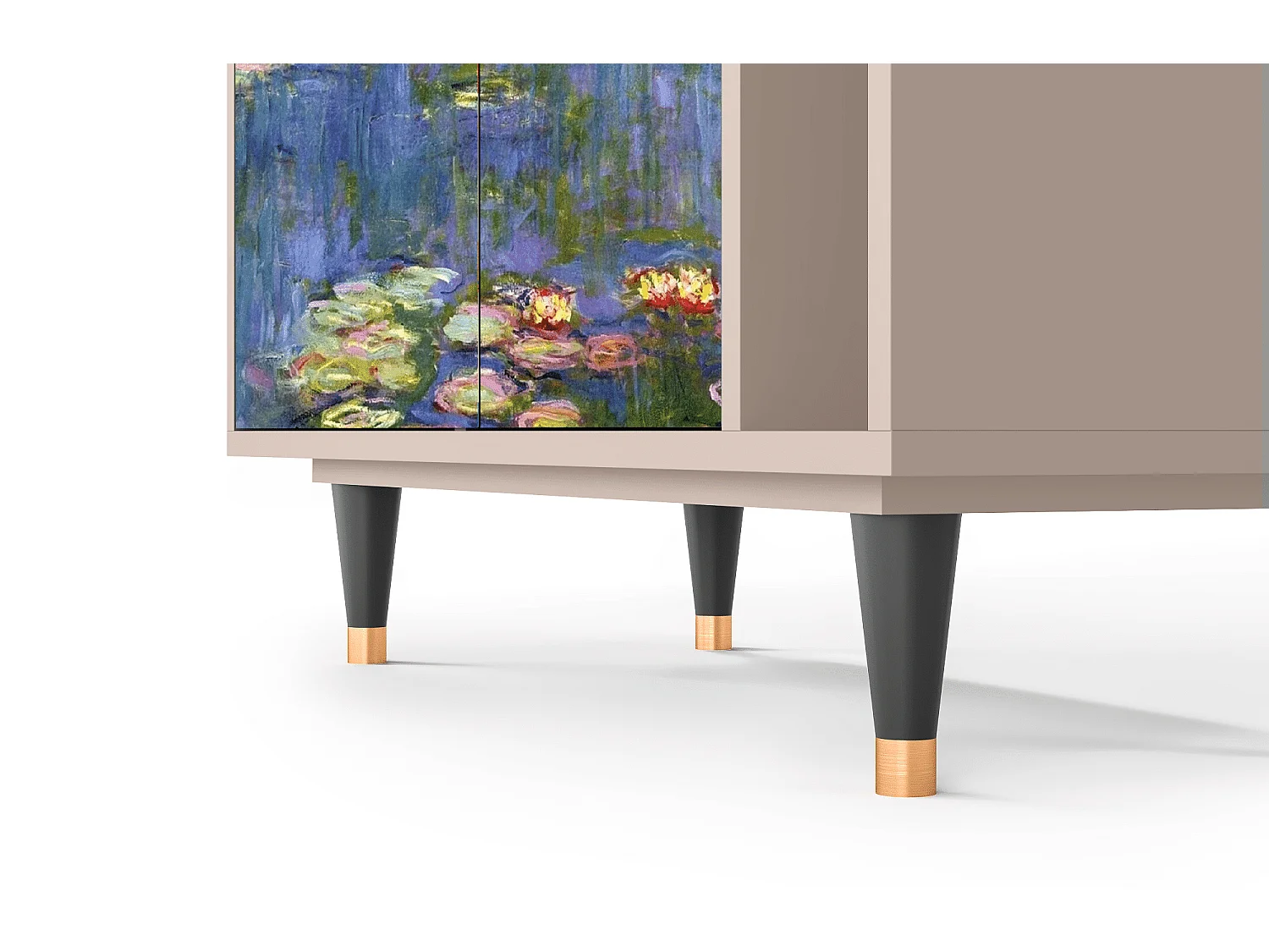 Aparador - 96х110х41 cm - BS6 - The water lily pond  , Latte