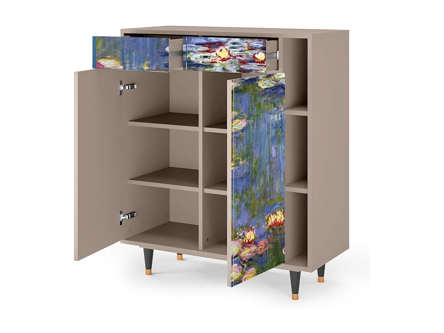 Buffet - 96х110х41 cm - BS6 - The water lily pond  , Latte