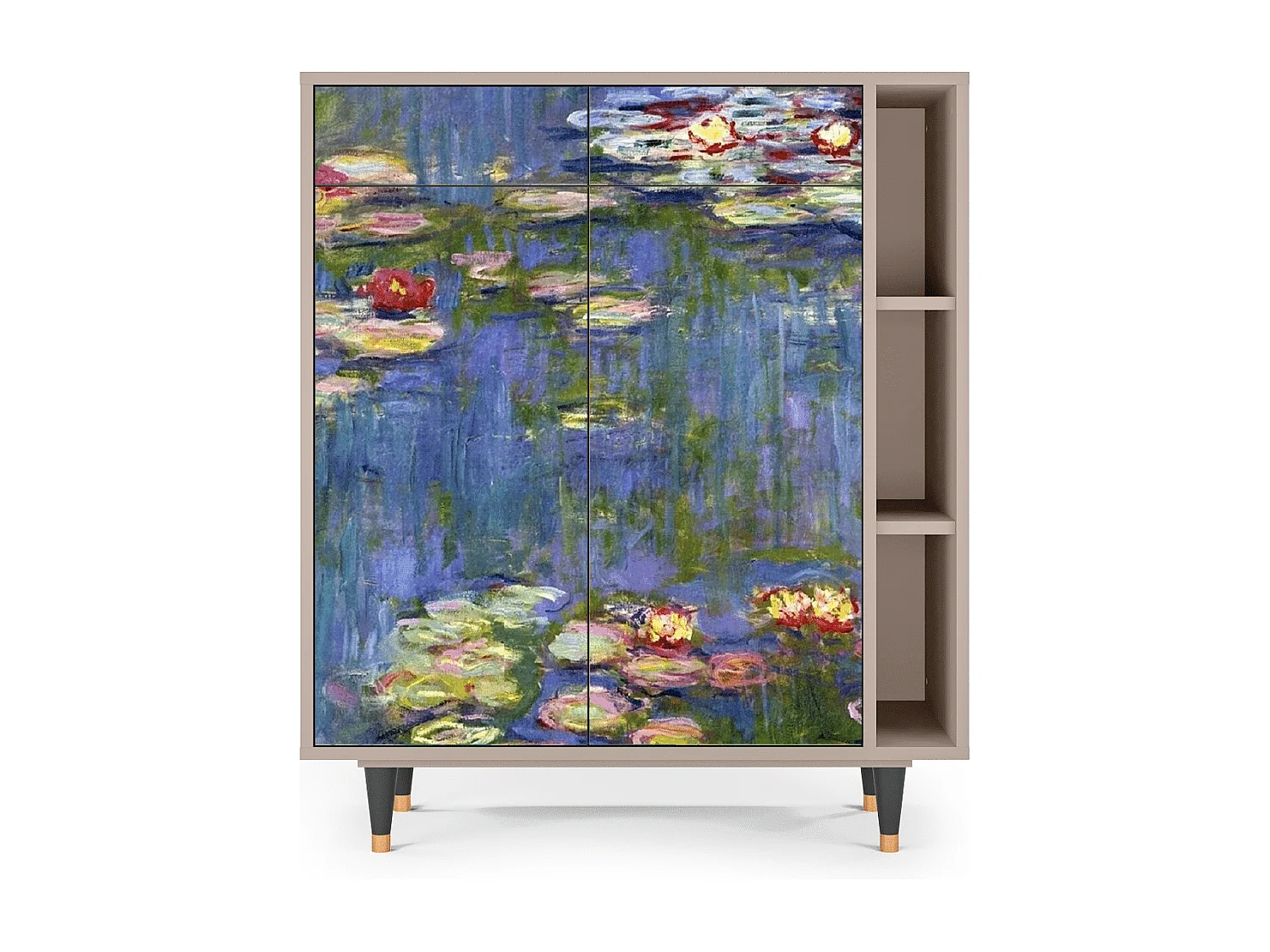 Buffet - 96х110х41 cm - BS6 - The water lily pond  , Latte