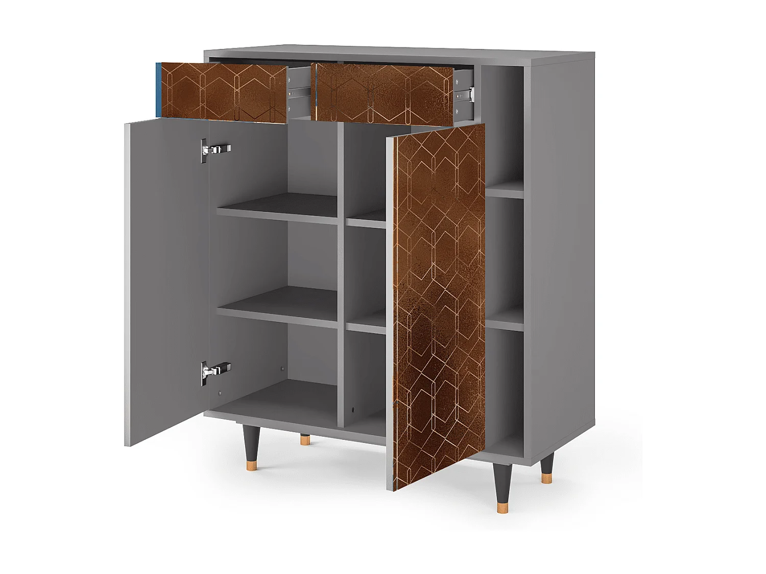 Buffet - 96х110х41 cm - BS6 - Chocolate Bar, Gris