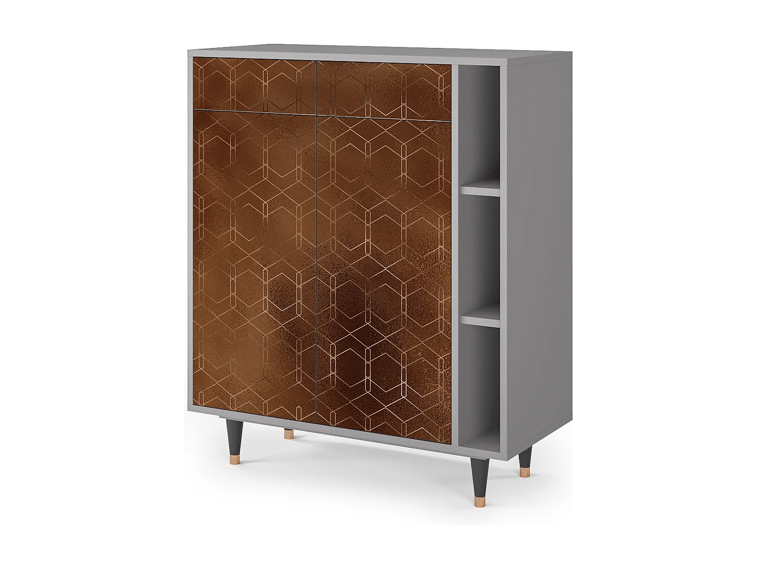 Buffet - 96х110х41 cm - BS6 - Chocolate Bar, Gris