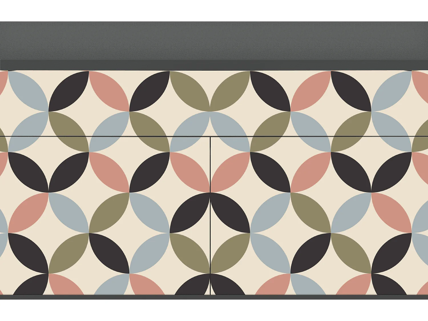 Buffet - 115x85x48 cm - BS4 - Butterfly Effect, Anthracite