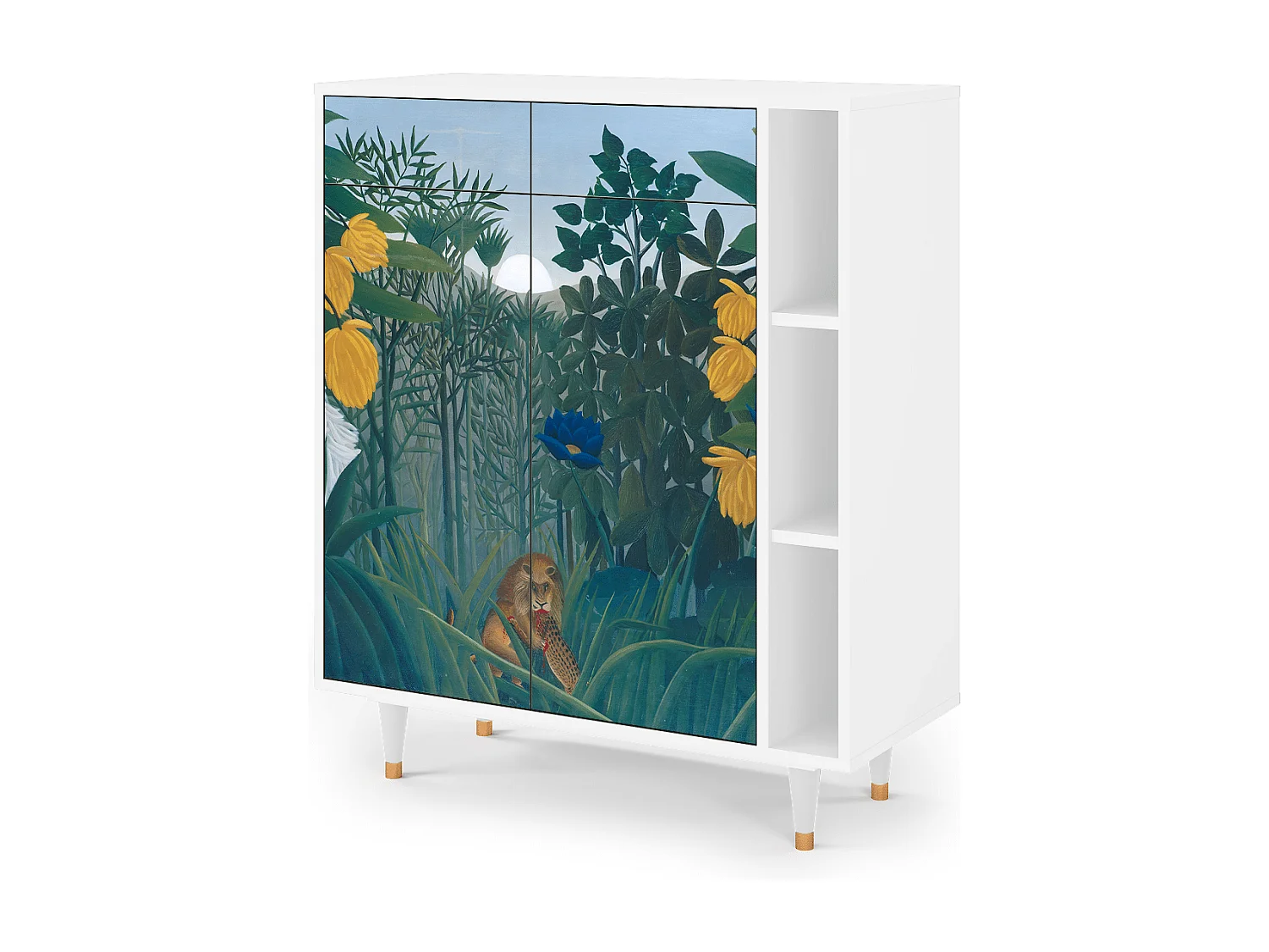 Kredens - 96х110х41 cm - BS6 - The Repast of the Lion, Biały