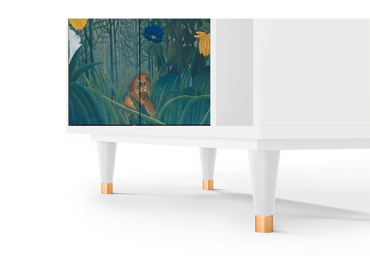 Kredens - 96х110х41 cm - BS6 - The Repast of the Lion, Biały