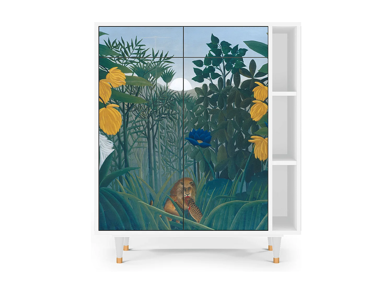 Credenza - 96х110х41 cm - BS6 - The Repast of the Lion, Bianco