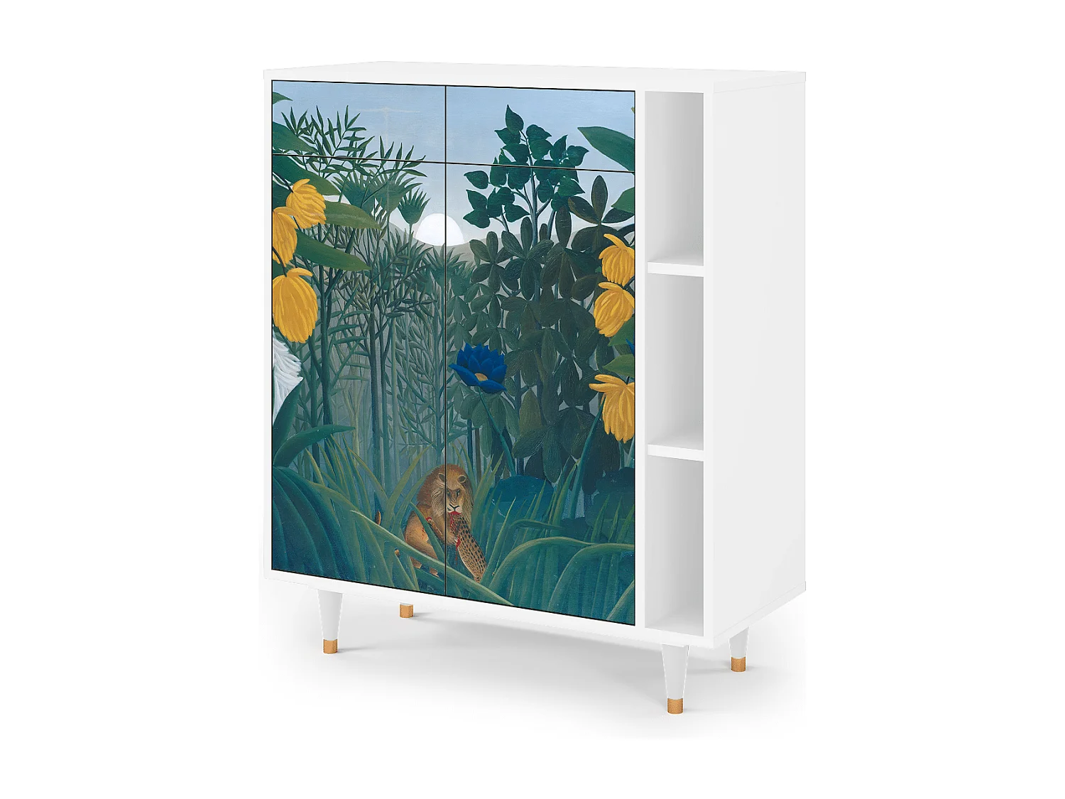 Credenza - 96х110х41 cm - BS6 - The Repast of the Lion, Bianco