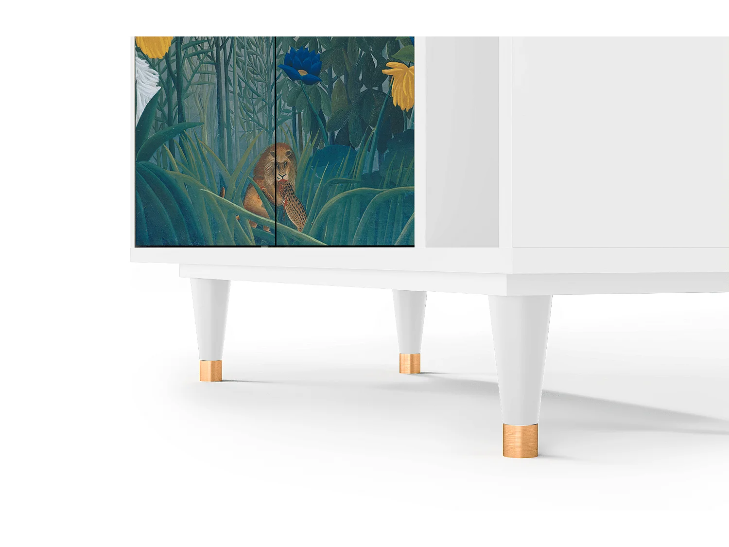 Credenza - 96х110х41 cm - BS6 - The Repast of the Lion, Bianco