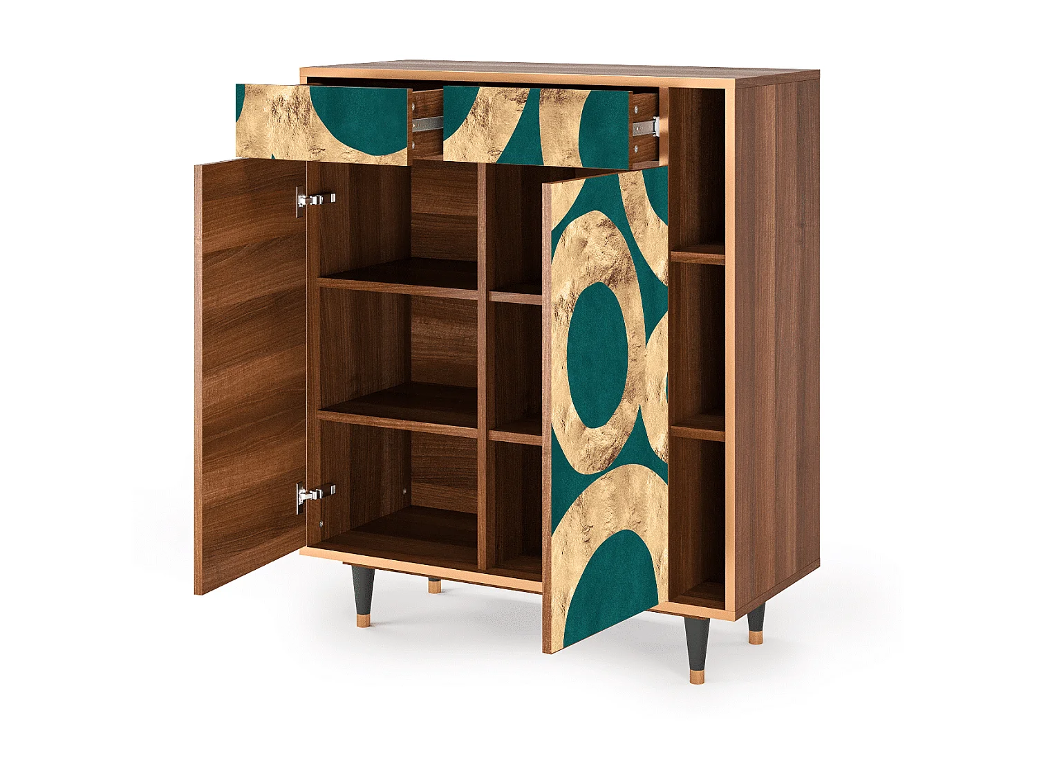 Buffet - 96х110х41 cm - BS6 - Zircon Sphere, Noyer