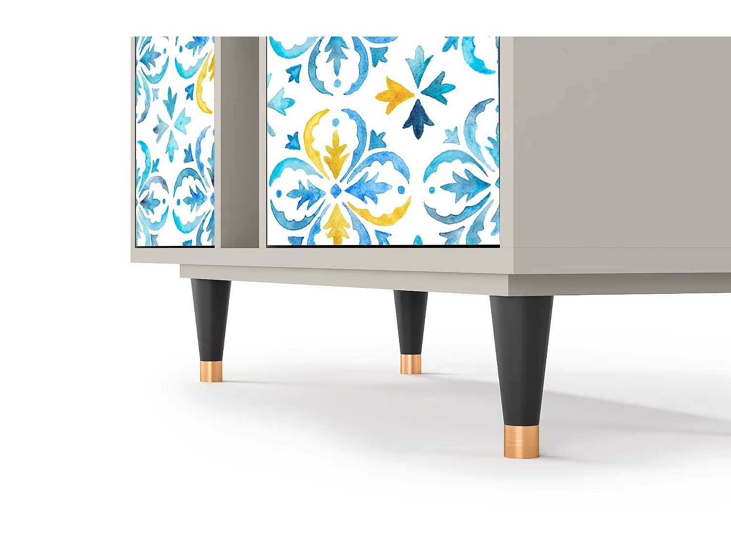 Kredens - 94х96х41 cm - BS5 - Lisbon Flover, Piaskowy