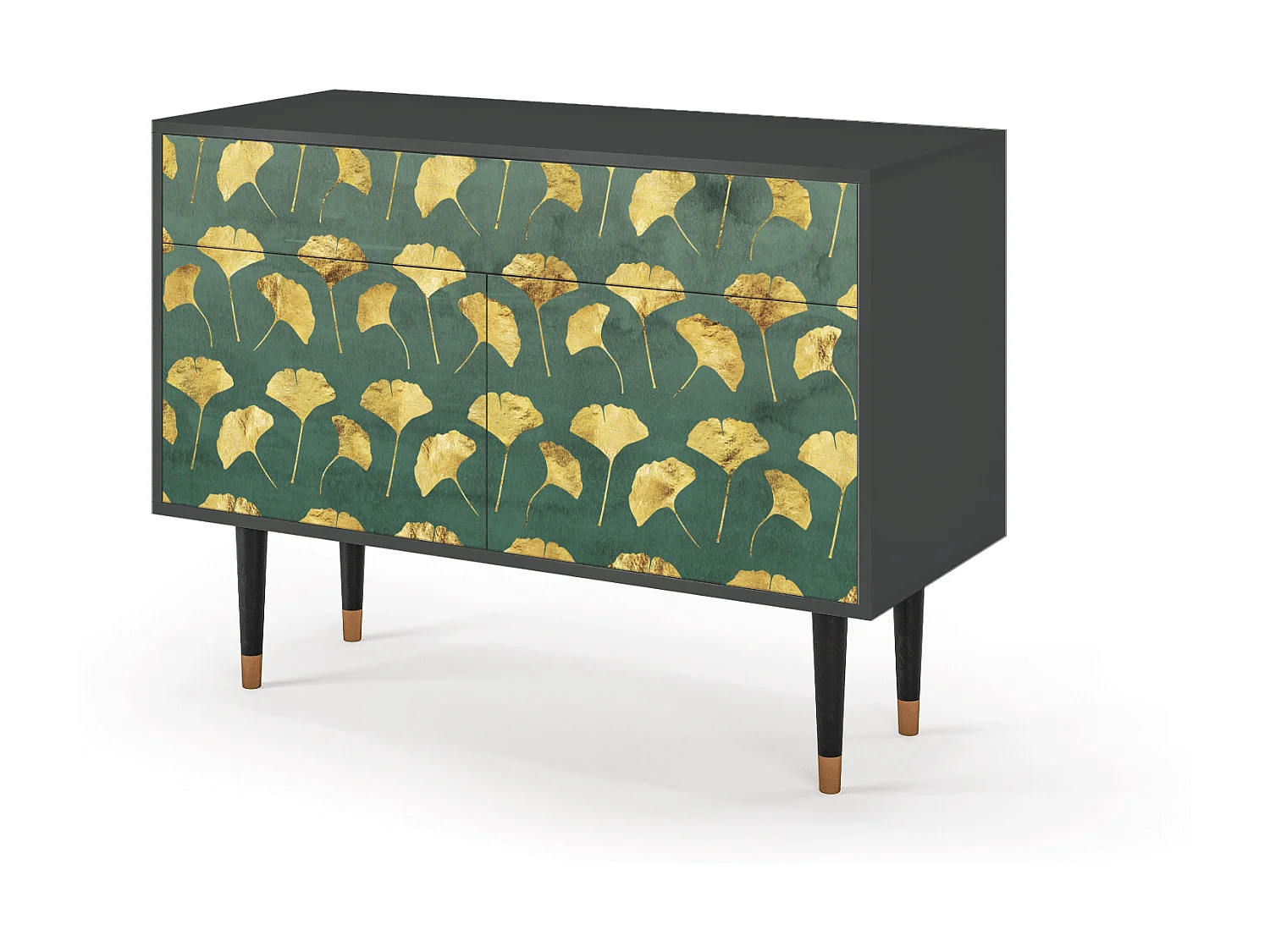 Buffet - 115x85x48 cm - BS4 - Gingko leaves, Anthracite